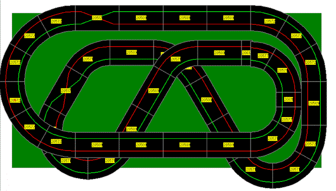 carrera slot car track planner